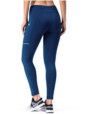 Fleece Yoga Legging With Zip Pocket-Naviskin