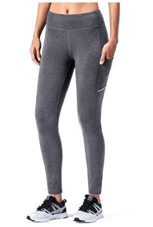 Fleece Yoga Legging With Zip Pocket-Naviskin