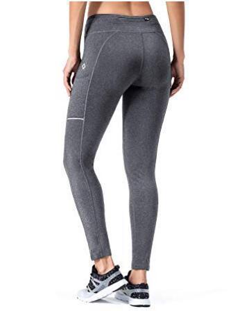 Fleece Yoga Legging With Zip Pocket-Naviskin