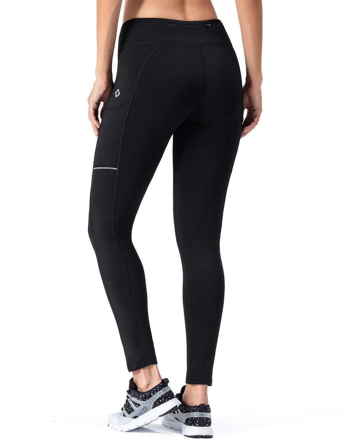 Fleece Yoga Legging With Zip Pocket-Naviskin