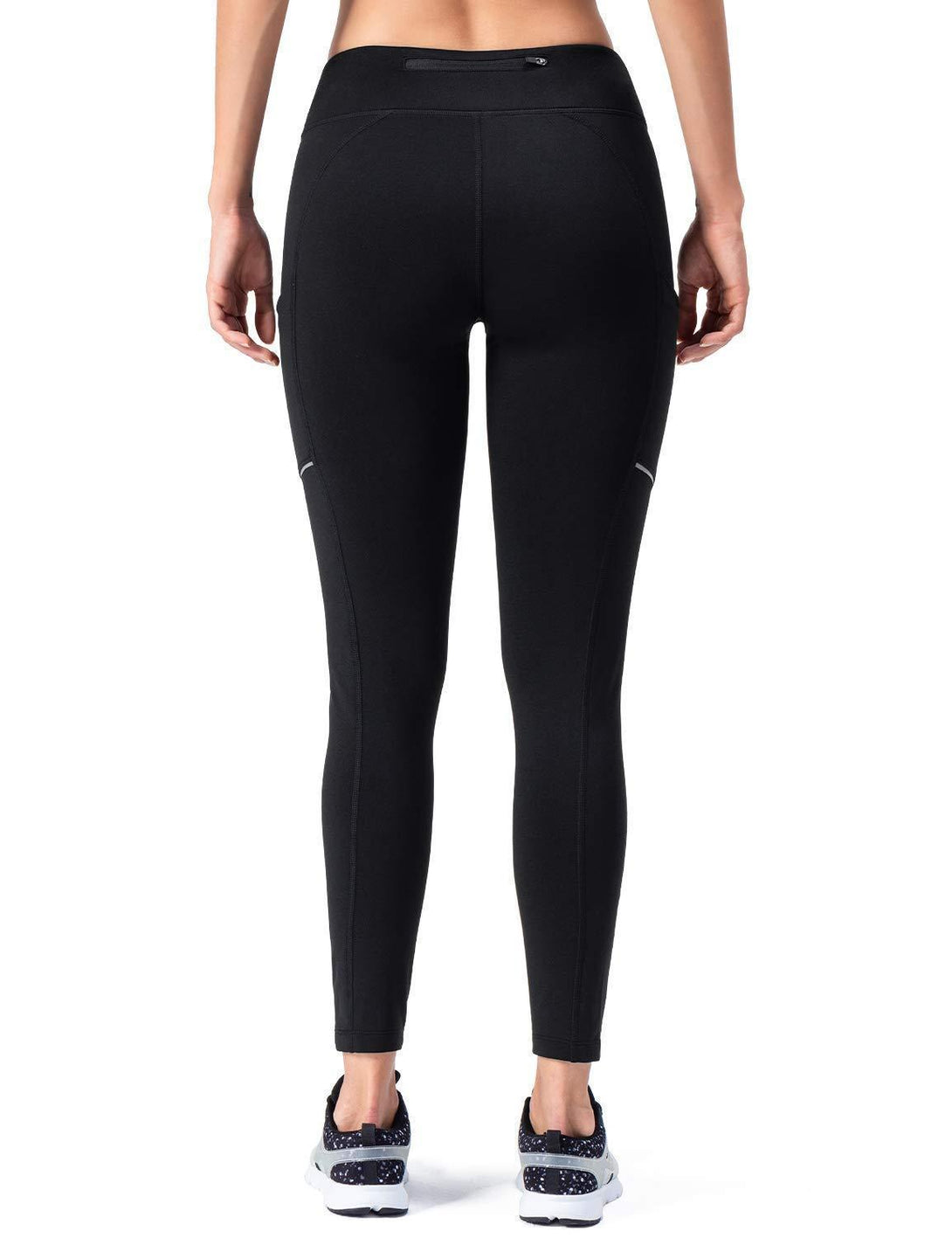 Fleece Yoga Legging With Zip Pocket-Naviskin