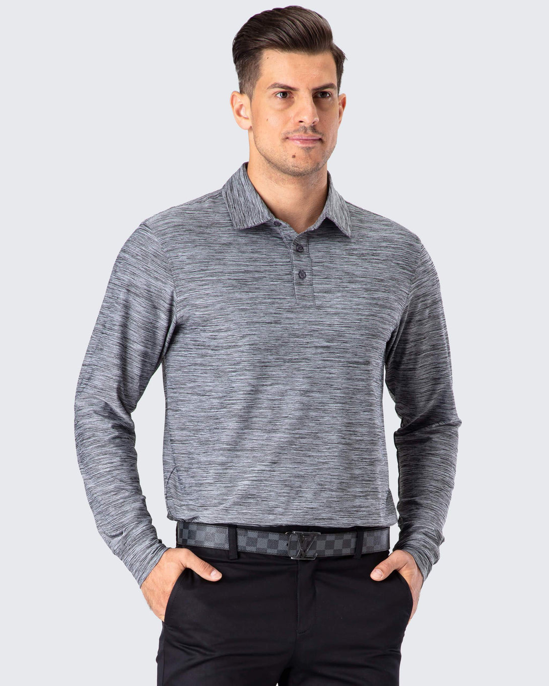 UPF 50+ Golf Polo Shirt-Naviskin