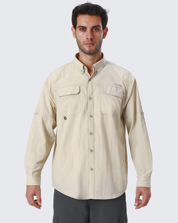 UPF 50+ Long Sleeve Fishing Shirt-Naviskin