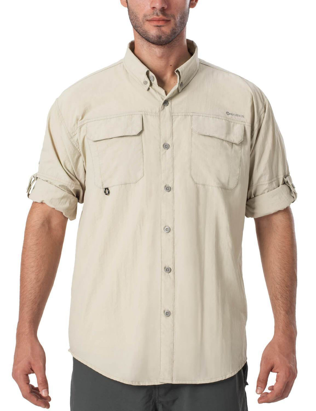 UPF 50+ Long Sleeve Fishing Shirt-Naviskin